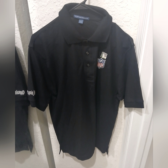 NFL Captain Morgan Spiced Rum RARE Black Polo Shirt Size Small NWT - Picture 5 of 8